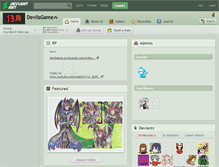 Tablet Screenshot of devilsgame.deviantart.com
