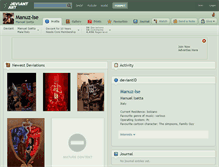 Tablet Screenshot of manuz-ise.deviantart.com