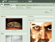 Tablet Screenshot of premathe.deviantart.com