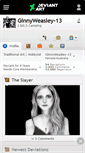 Mobile Screenshot of ginnyweasley-13.deviantart.com