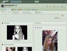 Tablet Screenshot of ginnyweasley-13.deviantart.com