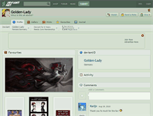 Tablet Screenshot of golden-lady.deviantart.com