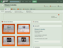 Tablet Screenshot of picture-x-jewelry.deviantart.com
