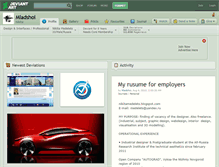 Tablet Screenshot of mladshoi.deviantart.com