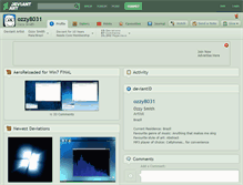 Tablet Screenshot of ozzy8031.deviantart.com
