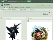 Tablet Screenshot of danieldupre.deviantart.com