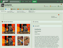 Tablet Screenshot of kyledartist.deviantart.com