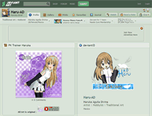 Tablet Screenshot of haru-ad.deviantart.com