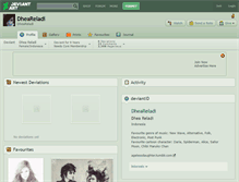 Tablet Screenshot of dheareladi.deviantart.com