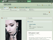 Tablet Screenshot of cyber-cookie.deviantart.com