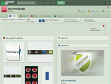 Tablet Screenshot of estremodesign.deviantart.com