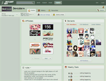 Tablet Screenshot of devcolor.deviantart.com