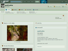 Tablet Screenshot of apathyskiss.deviantart.com