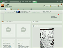 Tablet Screenshot of izzy279.deviantart.com