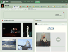 Tablet Screenshot of kulter.deviantart.com