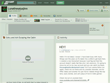 Tablet Screenshot of lunathesaiyajinn.deviantart.com