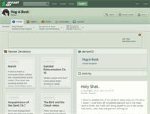 Tablet Screenshot of hug-a-book.deviantart.com