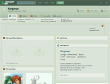 Tablet Screenshot of kergonan.deviantart.com