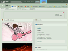 Tablet Screenshot of cab19.deviantart.com