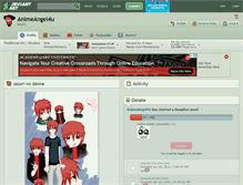 Tablet Screenshot of animeangel4u.deviantart.com