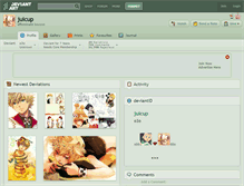 Tablet Screenshot of juicup.deviantart.com