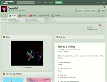 Tablet Screenshot of comet80.deviantart.com