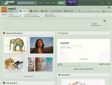 Tablet Screenshot of mily07.deviantart.com
