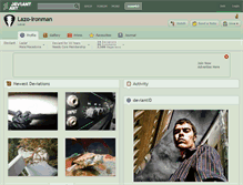 Tablet Screenshot of lazo-ironman.deviantart.com