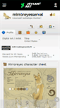 Mobile Screenshot of mirroreyesserval.deviantart.com