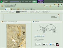 Tablet Screenshot of mirroreyesserval.deviantart.com