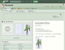 Tablet Screenshot of februaryleaf.deviantart.com
