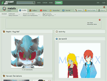 Tablet Screenshot of matalix.deviantart.com