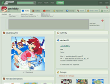 Tablet Screenshot of om-hikky.deviantart.com