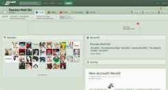 Desktop Screenshot of fearless-wolf-girl.deviantart.com