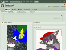 Tablet Screenshot of cloe-the-wolf.deviantart.com