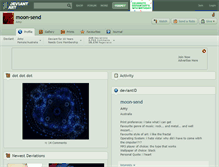 Tablet Screenshot of moon-send.deviantart.com