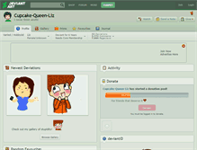 Tablet Screenshot of cupcake-queen-liz.deviantart.com