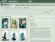 Tablet Screenshot of itsbeccax.deviantart.com