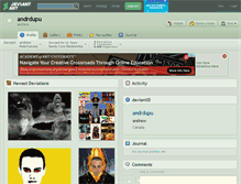 Tablet Screenshot of andrdupu.deviantart.com