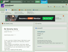 Tablet Screenshot of animalheart.deviantart.com
