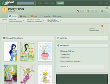 Tablet Screenshot of disney-fairies.deviantart.com