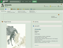 Tablet Screenshot of chrisondra.deviantart.com