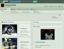 Tablet Screenshot of chemical-shrimp.deviantart.com