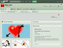 Tablet Screenshot of kitten-shan.deviantart.com