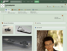 Tablet Screenshot of comradepeter.deviantart.com