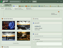 Tablet Screenshot of mtbiker93.deviantart.com