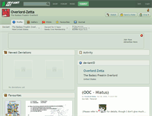 Tablet Screenshot of overlord-zetta.deviantart.com