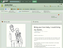 Tablet Screenshot of jackie-ghan.deviantart.com