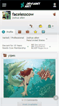 Mobile Screenshot of facelesscow.deviantart.com