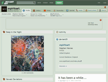 Tablet Screenshot of espiritoart.deviantart.com